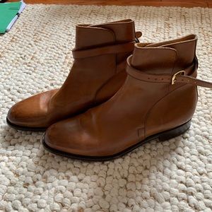 Brooks Brothers Genuine Leather ankle strap boots